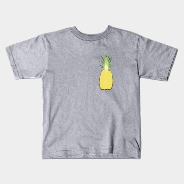 Pineapple Kids T-Shirt by EglePlytnikaite